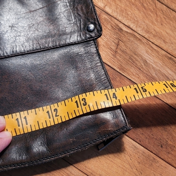 Frye Knee High Leather Back Zip Distressed Riding Boot - Picture 14 of 14